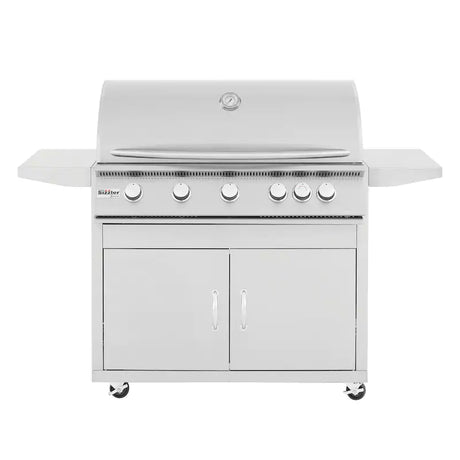 Summerset Sizzler 40-Inch 5-Burner Natural Gas Grill With Rear Infrared Burner - SIZ40-NG