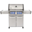 Napoleon Prestige 500 Natural Gas Grill with Infrared Rear Burner and Infrared Side Burner and Rotisserie Kit - P500RSIBNSS-3