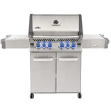 Napoleon Prestige 500 Propane Gas Grill with Infrared Rear Burner and Infrared Side Burner and Rotisserie Kit - P500RSIBPSS-3