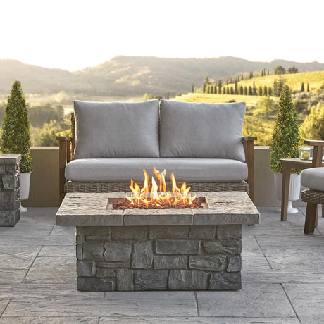 Lakeview Baywood 38-Inch Square Propane Gas Fire Table - Gray - SC-C11811LP-GRY