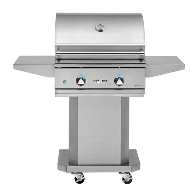 Delta Heat 26-Inch 2-Burner Propane Gas Grill On Pedestal Cart