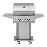Delta Heat 26-Inch 2-Burner Natural Gas Grill On Pedestal Cart