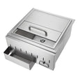 Crown Verity Infinite Series 25-Inch Drop-In Stainless Steel Ice Chest W/ Speed Rail And Towel Holder - CV-IC1