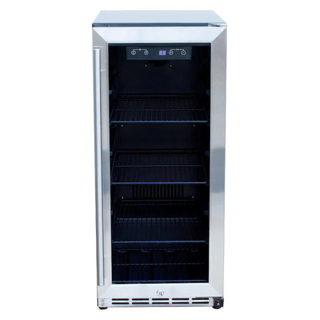 Summerset 15-Inch Outdoor Rated Fridge w/ Glass Door - SSRFR-15G