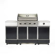 TYTUS Charcoal Grey 4-Burner Propane Gas Grill Island With Sear Burner & Ice Bucket - TI400PCCLP-3.0.2