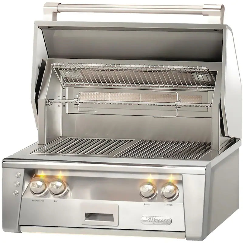 Alfresco ALXE 30-Inch Built-In Natural Gas Grill With Rotisserie - ALXE-30-NG