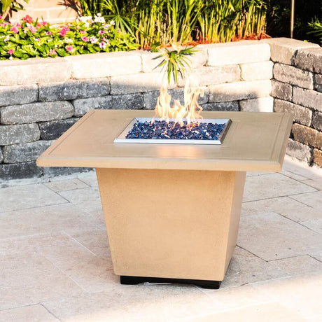 American Fyre Designs Cosmopolitan 36-Inch Square Natural Gas Firetable - Cafe Blanco - 640-CB-11-M2NC (1)