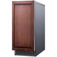 Summit Commercial 62 Lb. 15-Inch Outdoor Rated Clear Ice Maker With Gravity Drain - Custom Panel Ready - BIM68OSGDRIF