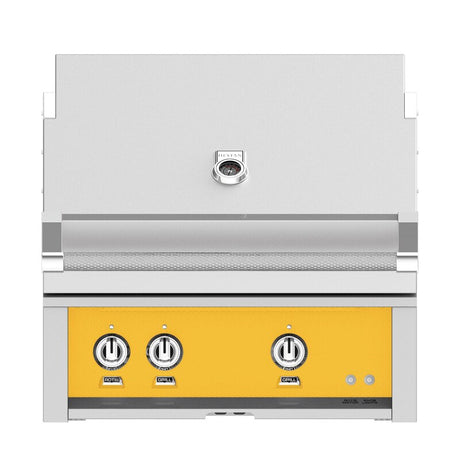 Hestan 30-Inch Built-In Natural Gas Grill W/ All Infrared Burners & Rotisserie - Sol - GSBR30-NG-YW