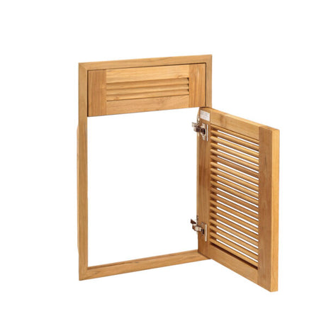 Pacific Teak Millsworks 18 Inch Cottage Panel Single Access Door W/ False Drawer