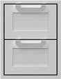 Hestan 16-Inch Double Storage Drawers - Steeletto - AGDR16-SS