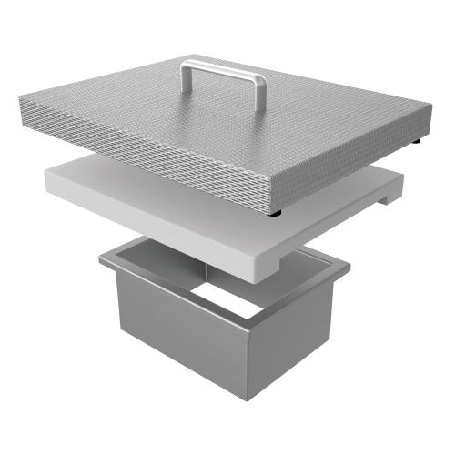 Hestan 6-Inch Countertop Trash Chute With Cutting Board - Steeletto - AGTC-SS(500)