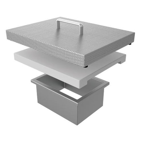 Hestan 6-Inch Countertop Trash Chute With Cutting Board - Steeletto - AGTC-SS(500)