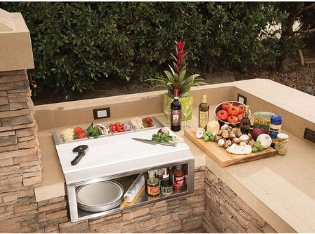 Alfresco 30-Inch Pizza Prep &amp; Garnish Center - APS-30PPC