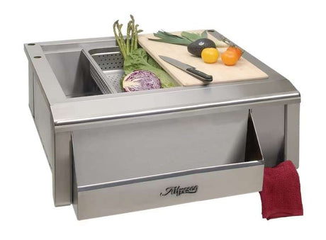 Alfresco 30-Inch Outdoor Rated Versa Apron Sink With Prep Package