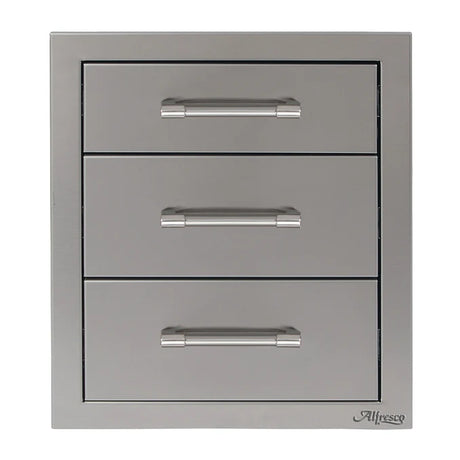 AlfrescoArtisan 17-Inch Soft-Close Triple Access Drawer - ARTP-3DR-17SC17-InchThreeTierStorageDrawers_AXE-3DR-SC_678x678