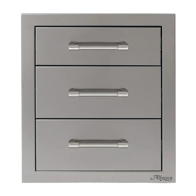 AlfrescoArtisan 17-Inch Soft-Close Triple Access Drawer - ARTP-3DR-17SC17-InchThreeTierStorageDrawers_AXE-3DR-SC_678x678
