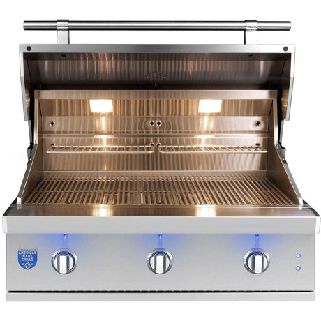 American Made Grills Atlas 36 Inch Grill - Propane - ATS36-B-LP open grill