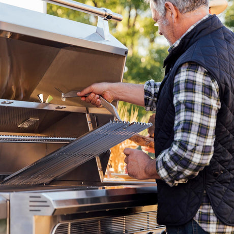 American Made Grills Muscle 54-Inch Hybrid Grill 3-Piece Natural Gas Outdoor Kitchen Package - MUSC54-NG-3PC-PROMO grate lifting tool demo