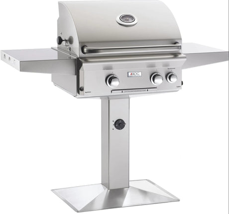 American Outdoor Grill L-Series 24-Inch 2-Burner Propane Gas Grill On Pedestal With Rotisserie 24PPL
