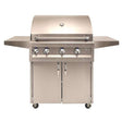 Artisan Professional 32-Inch 3-Burner Freestanding Natural Gas Grill With Rotisserie - ARTP-32C-NG