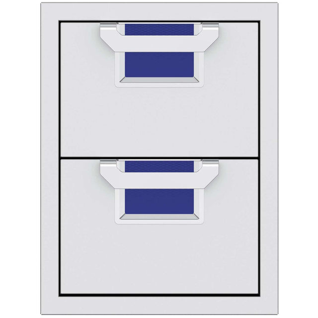 Aspire By Hestan 16-Inch Double Storage Drawers - Prince - AEDR16-BU