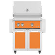 Hestan 30-Inch Natural Gas Grill W/ All Infrared Burners & Rotisserie On Double Door Tower Cart - Citra - GSBR30-NG-OR