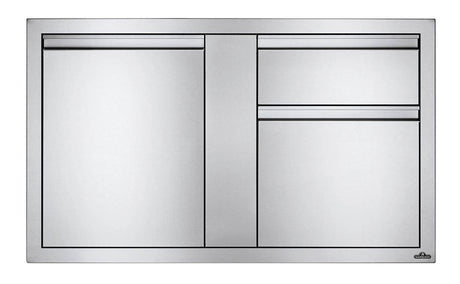 Napoleon 42-Inch Stainless Steel Large Single Door and Double Drawer - BI-4224-1D2DR
