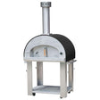 Bella Grande 32-Inch Outdoor Wood Fired Pizza Oven On Cart - Black - BEGS32B d