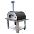 Bella Ultra 40-Inch Outdoor Wood Fired Oven On Cart - Black - BEUS40B