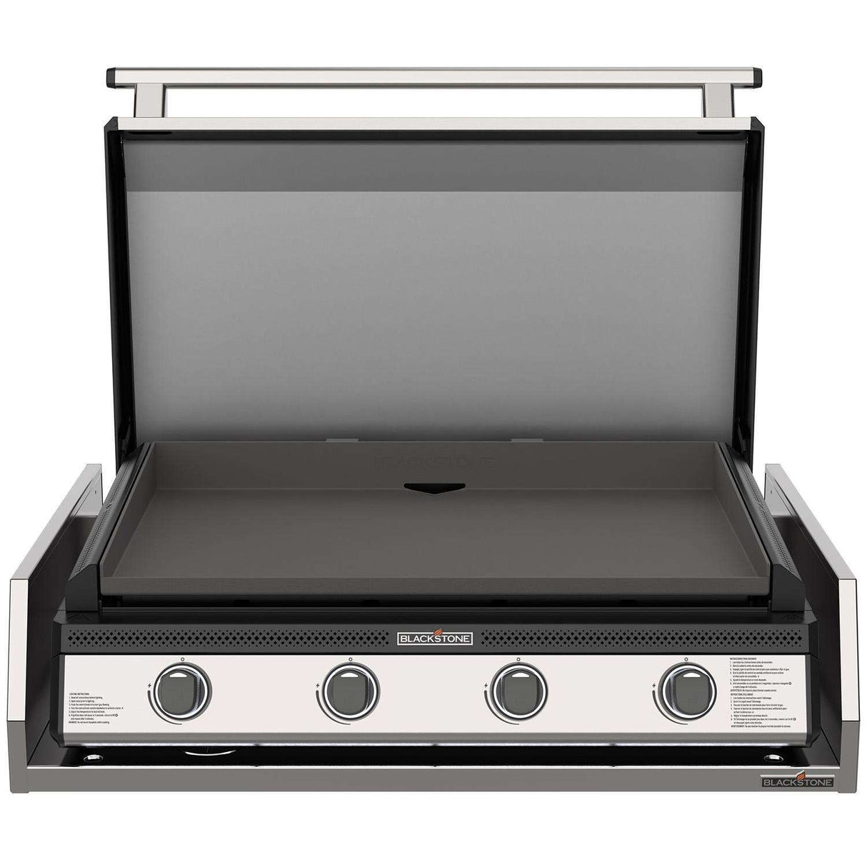 Blackstone 36-Inch Griddle W Hood & Stainless Steel Insulation Jacket - 6038 open grill