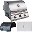 Blaze Prelude LBM 3-Piece 25-Inch Natural Gas Outdoor Kitchen Package - BLZ-3LBM-NG-3PC-SC bundle