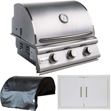 Blaze Prelude LBM 3-Piece 25-Inch Natural Gas Outdoor Kitchen Package - BLZ-3LBM-NG-3PC-SC bundle