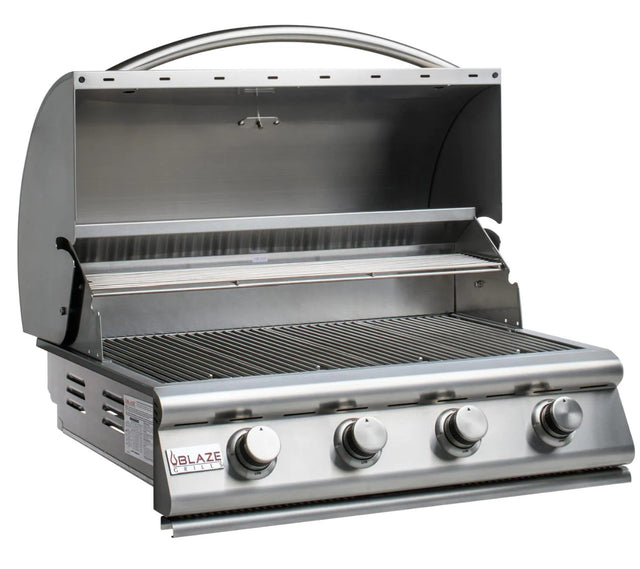 Blaze Prelude LBM 32-Inch 4-Burner Built-In Natural Gas Grill BLZ-4LBM-NG