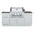 Broil King Imperial S 590i 5-Burner Natural Gas Grill Center With Rotisserie, & Side Burner - Stainless Steel - 896847