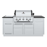 Broil King Imperial S 590i 5-Burner Natural Gas Grill Center With Rotisserie, & Side Burner - Stainless Steel - 896847