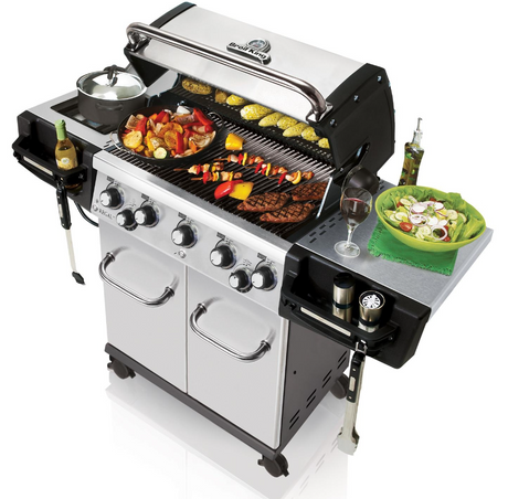 Broil King Regal S590 Pro 5-Burner Natural Gas Grill With Rotisserie & Side Burner - Stainless Steel1