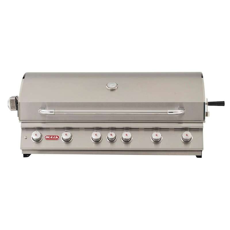 Bull Grills 62649NG Diablo 46-Inch 6-Burner Stainless Steel Built-In Grill With Rotisserie (Natural Gas)