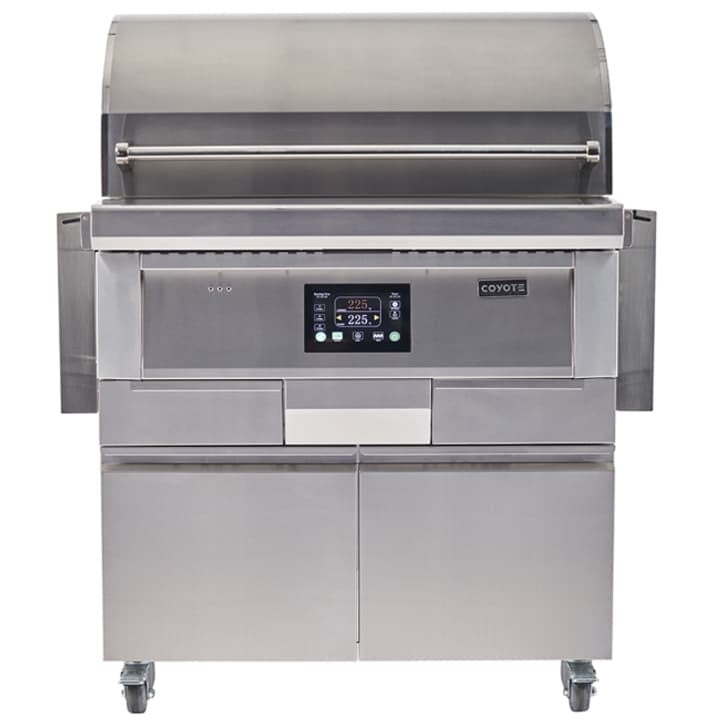Coyote C1P36-FS 41 1/2 Inch Pellet Freestanding Grill