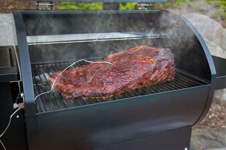 Camp Chef SmokePro DLX Pellet Grill On Cart - Stainless - PG24S open grill