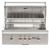 Coyote S-Series 36-Inch 4-Burner Built-In Natural Gas Grill With RapidSear Infrared Burner &amp; Rotisserie - C2SL36NG