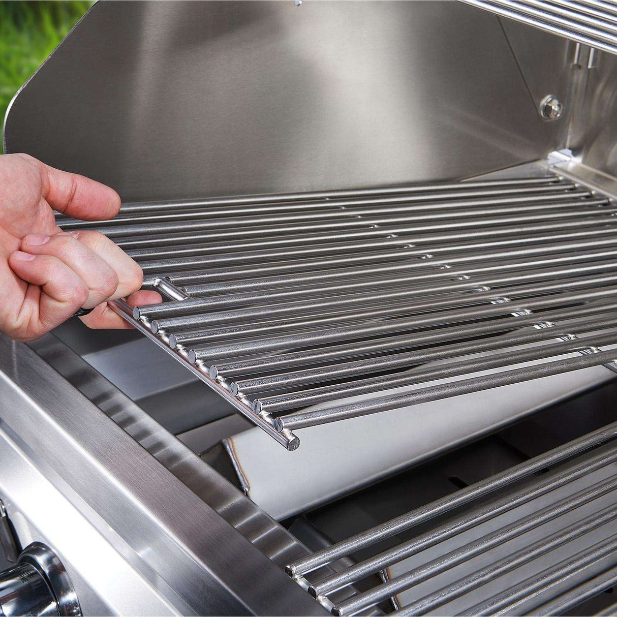 Crown Verity 48-Inch Mobile Natural Gas Grill Dome Package - CV-MCB-48RDP-NG Open 1