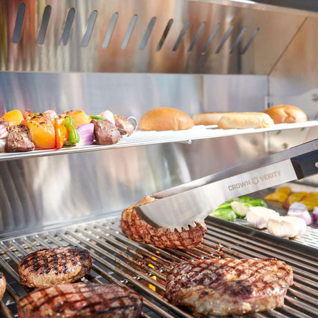 Crown Verity 48-Inch Mobile Natural Gas Grill Pro Package - CV-MCB-48PRO-NG open grill