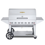 Crown Verity 48-Inch Mobile Propane Grill Pro Package - 50-100 Lb Tank - CV-MCB-48-SI 50 100-PRO