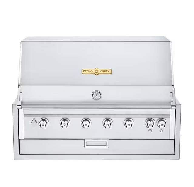 Crown Verity Infinite Series 42-Inch Built-In Natural Gas Grill W Lights - IBI42NG-LT