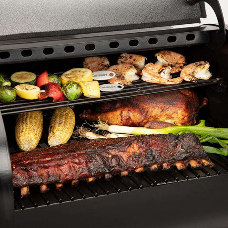 Cuisinart 45-Inch Wood Pellet Grill & Smoker - CPG-465 grill open