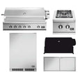 DCS Series 7 5-Piece 48-Inch Natural Gas Outdoor Kitchen Package - BH1-48R-N-5PC