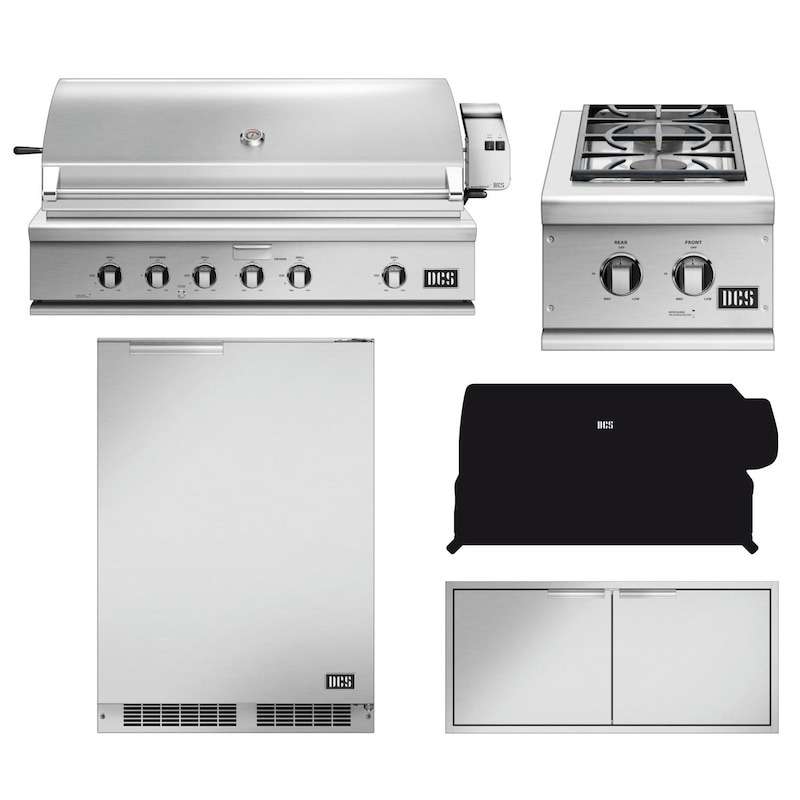 DCS Series 7 5-Piece 48-Inch Natural Gas Outdoor Kitchen Package - BH1-48R-N-5PC