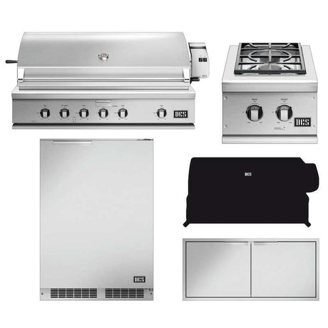 DCS Series 7 5-Piece 48-Inch Natural Gas Outdoor Kitchen Package - BH1-48R-N-5PC