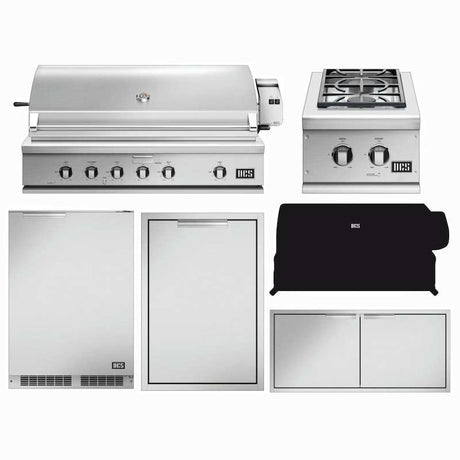 DCS Series 7 6-Piece 48-Inch Propane Gas Outdoor Kitchen Package - BH1-48R-L-6PC